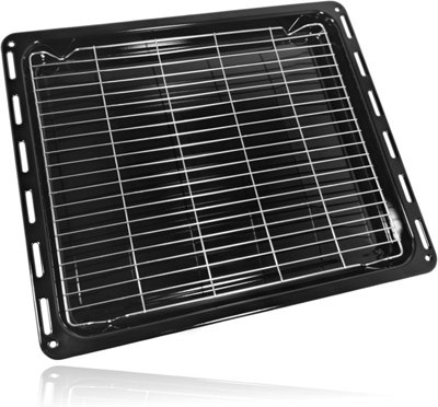Spares2Go Oven Grill Tray Shelf For Bosch For Neff For Siemens Pan Base And Grid Rack (46.5Cm X 37.5Cm) 465mm X 375mm from B&Q
