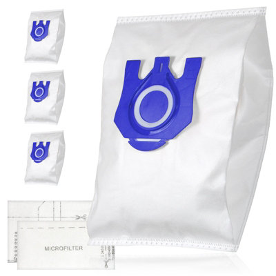Spares2Go 3D Bags For Miele Gn Vacuum Filters S2111 S5211 S5261 C2 C3 Cx1 Blizzard S8320 Cat & Dog X 4 from B&Q