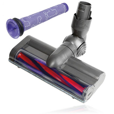 Spares2go Brush Head For Dyson V6 Dc58 Dc59 Sv03 Sv06 Animal Motorhead Bar 949852-05 + Filter