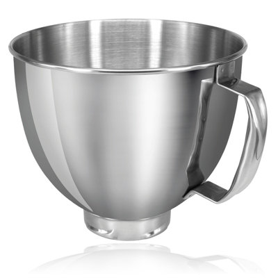 B&Q -  Bowl For Kitchenaid Mixer 4.8L K5Thsbp Stainless Steel Tilt-Head K45Ss Ksm1 Ksm9