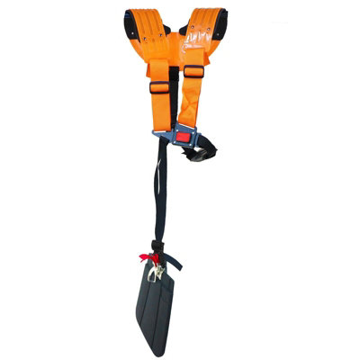 Spares2Go Universal Double Harness Brushcutter Strimmer Trimmer Heavy Duty Padded Support (One Size) from B&Q