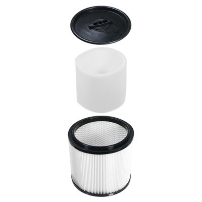 Spares2Go Wet & Dry Cartridge Filter + Foam Sleeve Compatible With Lidl Parkside 20L 30L Canister Vacuum Cleaner from B&Q