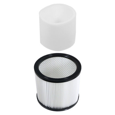 B&Q -  Wet & Dry Cartridge Filter + Foam Sleeve Compatible With Shop-Vac Vacuum Cleaners (Replaces 90304 Series)