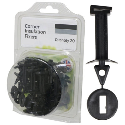 Spares2Go Greenhouse Corner Insulation Shading Fixers Pvc Bubble Wrap Plastic Frame Clips (Pack Of 20) from B&Q