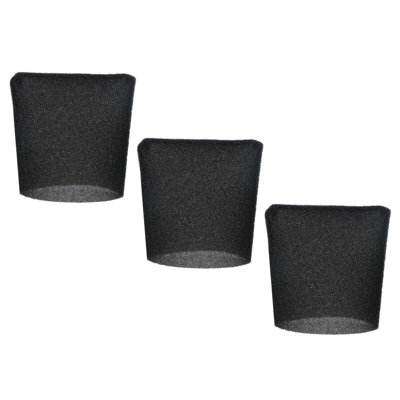 Spares2Go Foam Filter Sleeve Compatible With Lidl Parkside Pnts 1250 1300 1400 1500 Wet & Dry Vacuum Cleaner (22CmPack Of 3) from B&Q