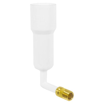 Spares2Go Central Heating Dosing Funnel Inhibitor Leak Sealer Sludge Remover Anti-Freeze Radiator Chemical Tool 1/2" Bsp (1 Litre) from B&Q
