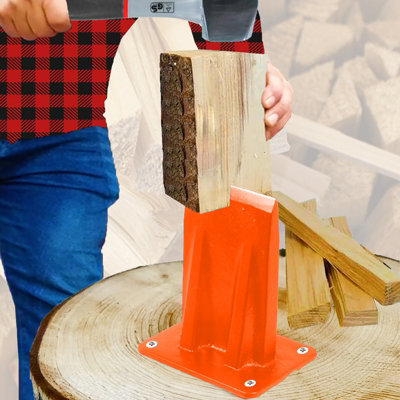 B&Q -  Kindling Splitter Log Wedge Firewood Splitting Heavy Duty Mounting Wood Timber Chisel