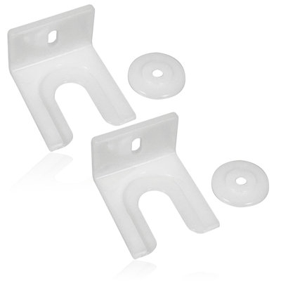 Spares2Go Integrated Fridge/freezer Door Clip Fixing Bracket Compatible With Hoover Built-In X 2
