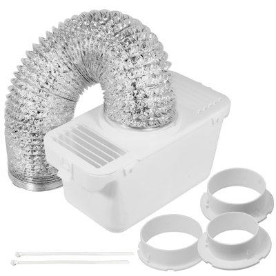 B&Q -  Tumble Dryer Vent Kit For White Knight Crosslee Aluminium Hose+ 3 X Adaptor 1.4M