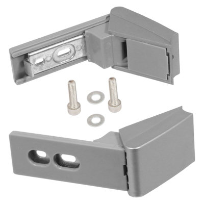 Spares2Go Door Hinge Compatible With Liebherr Fridge Freezer Refrigerator (Pack Of 2 Hinges + Fixings) from B&Q
