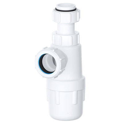 Spares2Go Telescopic Waste Bottle Trap 32mm 1.25" Basin Bidet Urinal Bathroom Kitchen Sink 75mm Seal from B&Q