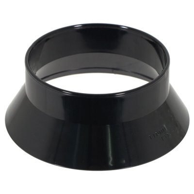  - Spares2Go 110mm Weathering Collar Soil Solvent Weld Pipe Roof Vent Sleeve Weather Skirt (Black)