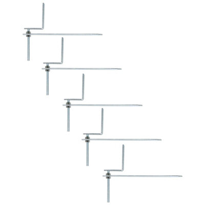 Gutter Rise & Fall Bracket Universal Galvanised Steel Adjustable Fascia Support Kit (Pack Of 5) 5057817602236 - Image 3