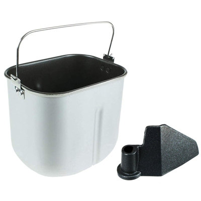 Spares2go Breadmaker Pan For Morphy Richards Bucket + Kneading Blade Arm 48261 48280 48281