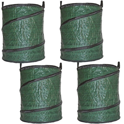 Spares2Go Garden Leaf Waste Bag With Handles Collapsible Heavy Duty (90 LitrePack Of 4) from B&Q