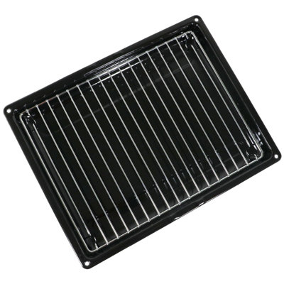 B&Q -  Small Baking Roasting Tray Grill Pan For Belling New World Oven + Insert (355mm X 280mm)