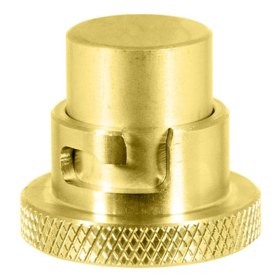 Spares2Go Cooker Hose Blanking Plug 1/2" Bs669 Standard Brass Bayonet Gas Connector Safety Socket from B&Q