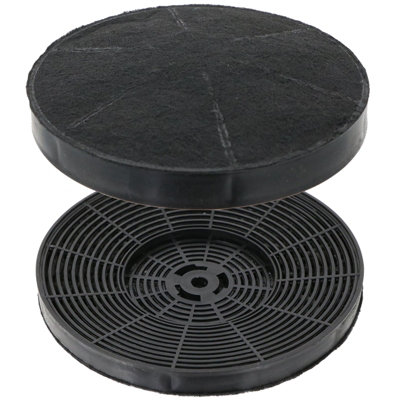Spares2Go Carbon Charcoal Filter Compatible With Cda Cca52Wh Cha15 Cooker Hood 175mm Pack Of 2 from B&Q