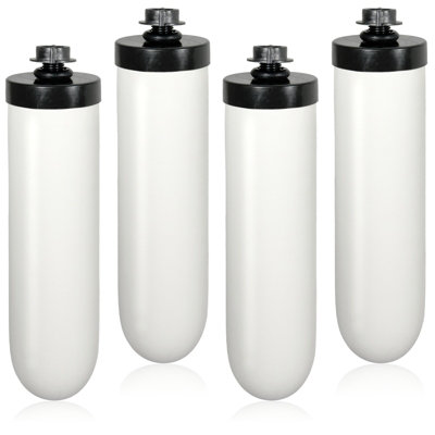 Spares2Go Ceramic Gravity Water Filter Candle 7In Fits British Berkefeld Berkey (4 Pack) from B&Q