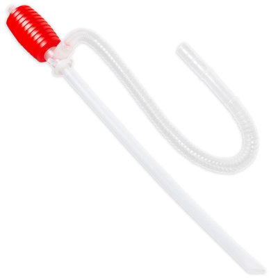 B&Q -  Manual Syphon Pump Hand Squeeze Operated Petrol Diesel Fuel Liquid Oil Barrel Transfer Hose Tube
