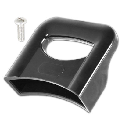 Spares2Go Side Pan Handle Curved Black Bakelite Saucepan Pot Steamer Pressure Cooker Cookware Grip Replacement (70mm) from B&Q