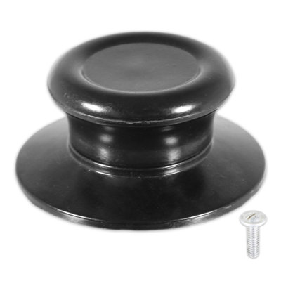 Pan Lid Knob Handle Kitchen Cookware Black Round Bakelite Hand Grip Replacement - Image 3