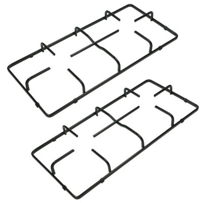 Spares2Go Pan Support Stand Grid Burner Grate For Logik Lbpckx12 Lghobx12 Gas Hob X 2 460mm X 215mm