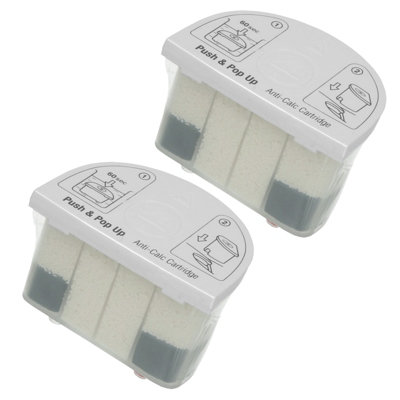 Spares2Go Anti-Calc Cartridge Filter For Beko Sga7124B Sga7126P Sgx126M Steam Generator Iron X 2