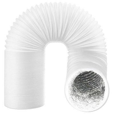 B&Q -  Universal Tumble Dryer Vent Hose Pvc Aluminium Foil Insulated Duct Outlet Pipe 4" X 6M