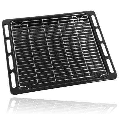Spares2Go Oven Grill Tray Crisper Shelf For Indesit Full Width Bottom Drip Base Pan Rack 476mm X 374mm from B&Q