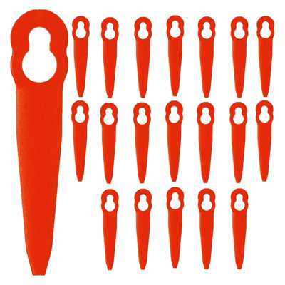 Spares2Go Plastic Blades For Stihl Fsa 45 Cordless Grass Trimmer Strimmer (Pack Of 20) from B&Q