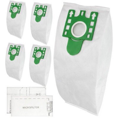 Spares2Go U Type Dust Bags For Miele S7000 S7 U1 Upright Vacuum Cleaner Pack Of 5 + 2 Filters from B&Q