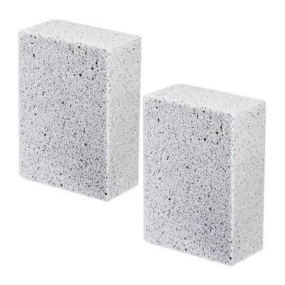 Spares2Go Bbq Grill Cleaning Brick Oven Barbecue Rack Cleaner Pumice Stone Scrubbing Blocks (Pack Of 2) from B&Q