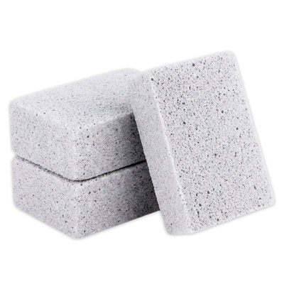 Spares2Go Bbq Grill Cleaning Brick Oven Barbecue Rack Cleaner Pumice Stone Scrubbing Blocks (Pack Of 3) from B&Q