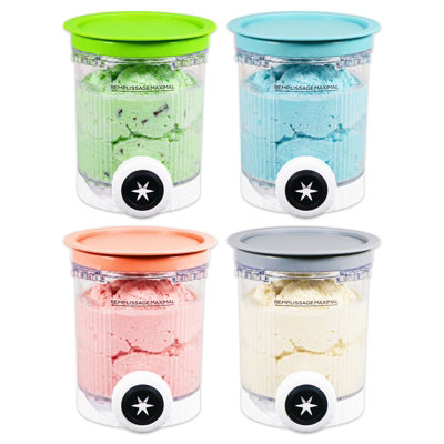 Spares2Go Ice Cream Containers & Lids For Ninja Creami Nc700 Nc701 Nc701C Nc701Q Cn701Co Scoop & Swirl Machines (Pack Of 4480Ml) from B&Q