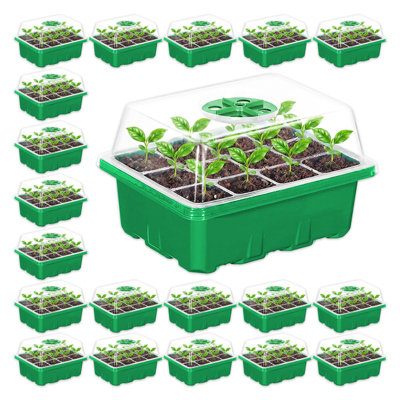 B&Q -  Seed Starting Propagator Tray Garden Plant Seedling Germination Starter Grow Kit (Pack Of 20240 Cells)