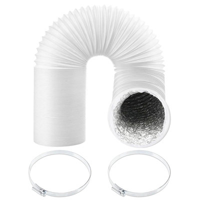 Spares2Go Universal Vent Hose Pvc Insulated Air Conditioner Duct Outlet 5" X 6M + Clips from B&Q