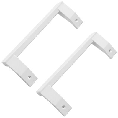Door Handle Fridge Freezer White Grab Bar Refrigerator Replacement 220mm x 2 - Image 2