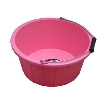 Prostable Feed Bucket Pink (3 Gallons) from B&Q