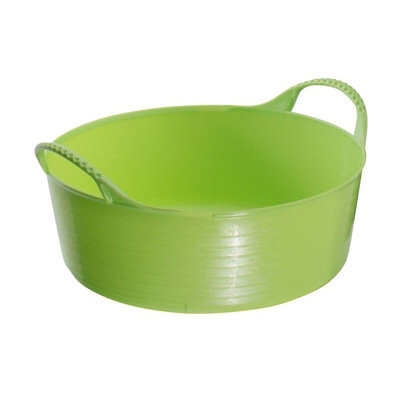 Red Gorilla Mini Flexible Shallow Tubtrug Pistachio (5 Litres) from B&Q