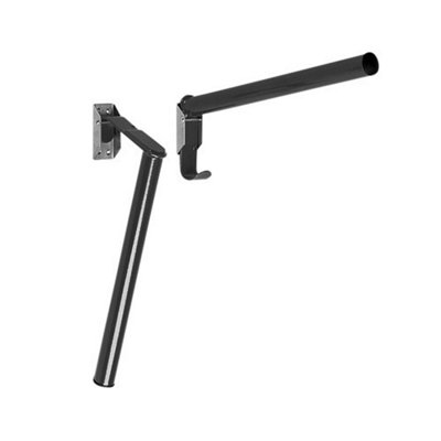 Stubbs Saddle Rack Folding Pole S18P Black (One Size) from B&Q