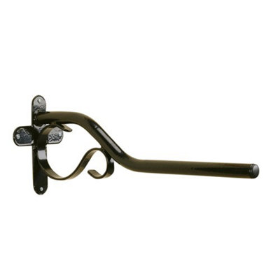 Stubbs Saddle Rack Scroll S1705 Black (One Size) from B&Q