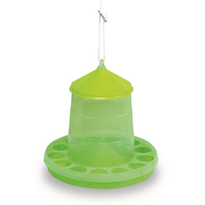 Gaun Plastic Poultry Feeder Green (2Kg) from B&Q