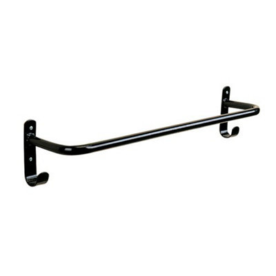 Stubbs Rug Rail S88 Black (One Size) from B&Q