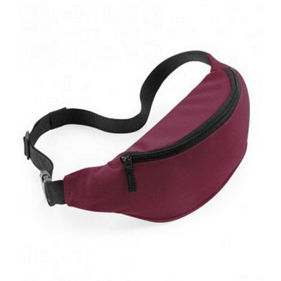 - Bagbase Adjustable Belt Bag (2.5 Litres) Burgundy (One Size)