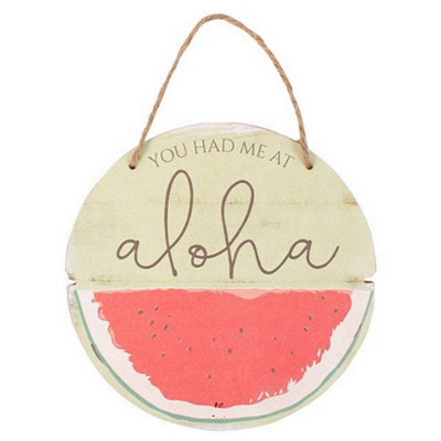 B&Q Something Different Watermelon Plaque Multicoloured (One Size)