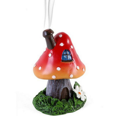 Lisa Parker Red Smoking Toadstool Incense Cone Burner Red (One Size) from B&Q