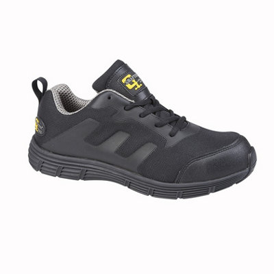 Grafters Mens Steel Toe Safety Trainers Black/grey (9 Uk) from B&Q