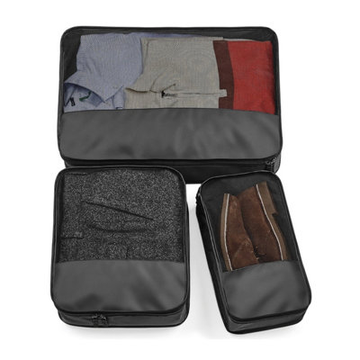  - Bagbase Escape Packing Cube Set Black (One Size)