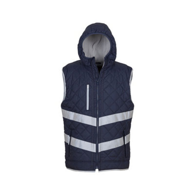 Yoko Unisex Adults Hi Vis Kensington Hooded Gilet from B&Q